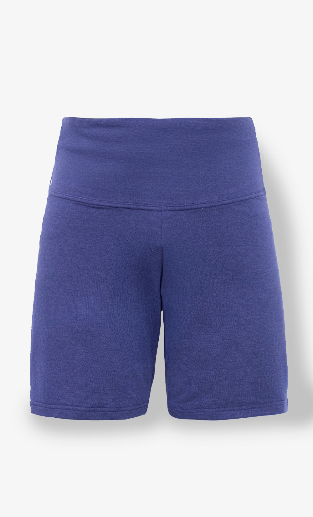 Legging court femme cobalt BONNETIER en tissu Tencel et coton biologique fabriqué au Canada